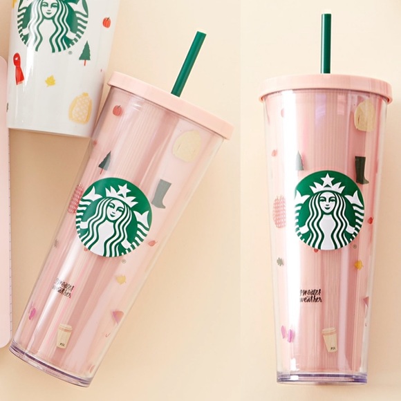 . Starbucks + Ban.do HTF Pink Sweater Weather Pumpkin Spice Tumbler/Cold Cup - Picture 2 of 15